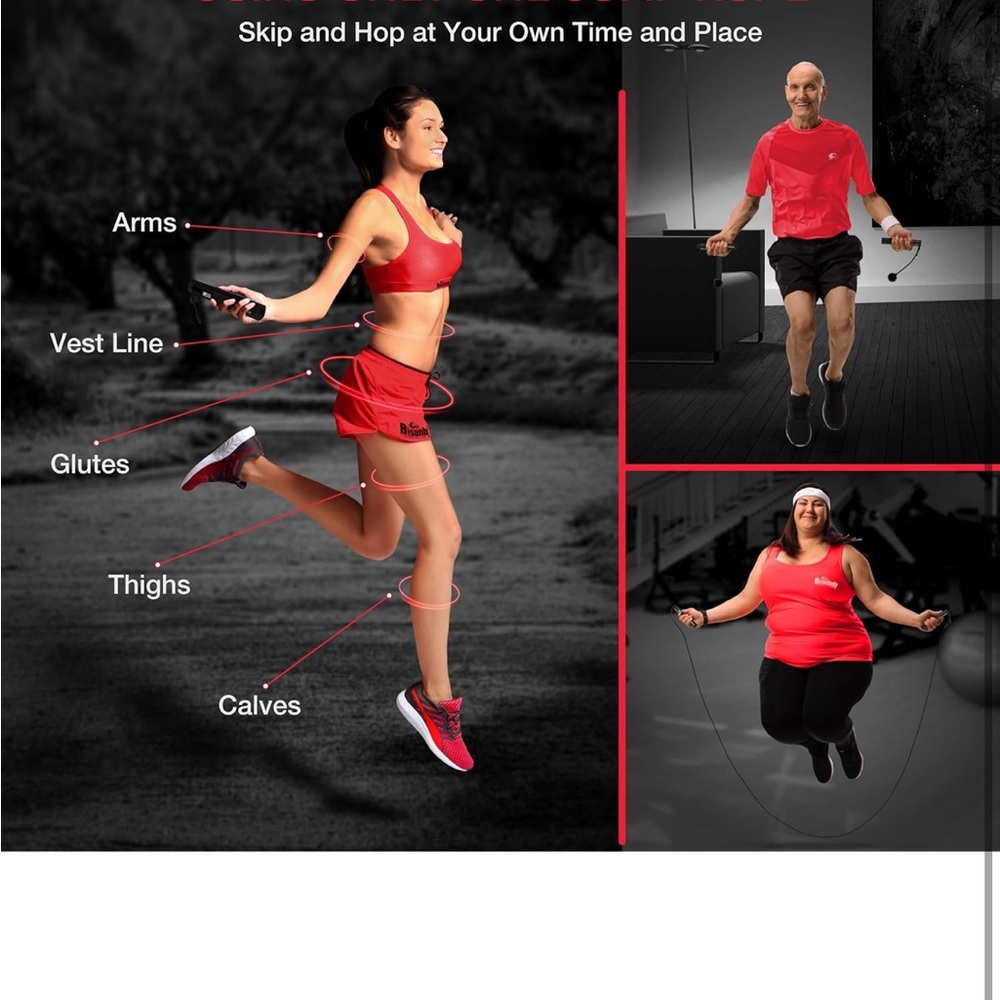 Smart Jump Rope Fitness Skipping Rope with App - Picture 4 of 4